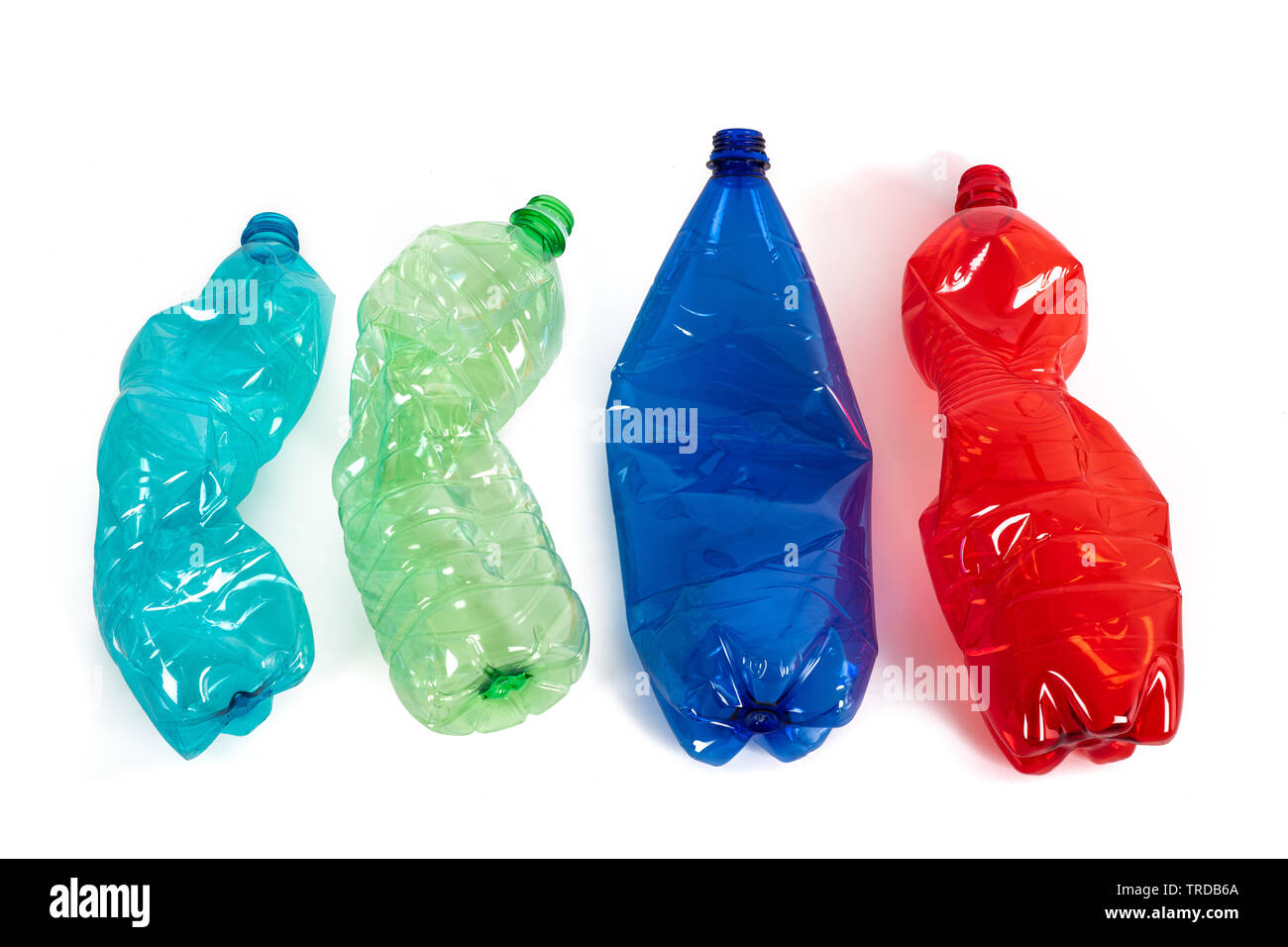 plastic bottles isolated on  white background Stock Photo
