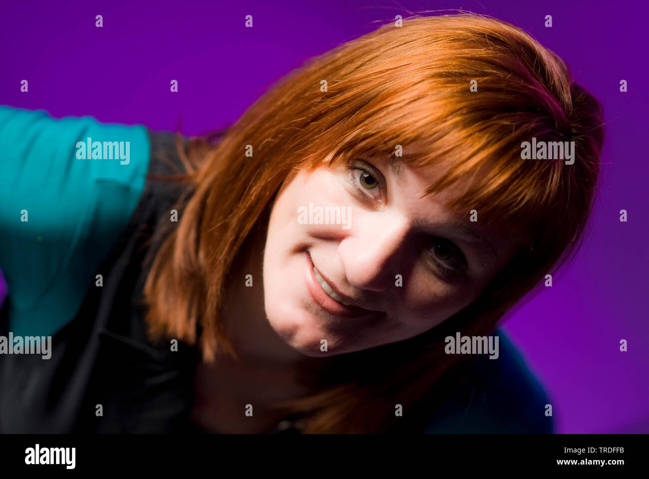 Beauty Woman Auburn Hair 40 Years Stock Photos Beauty Woman