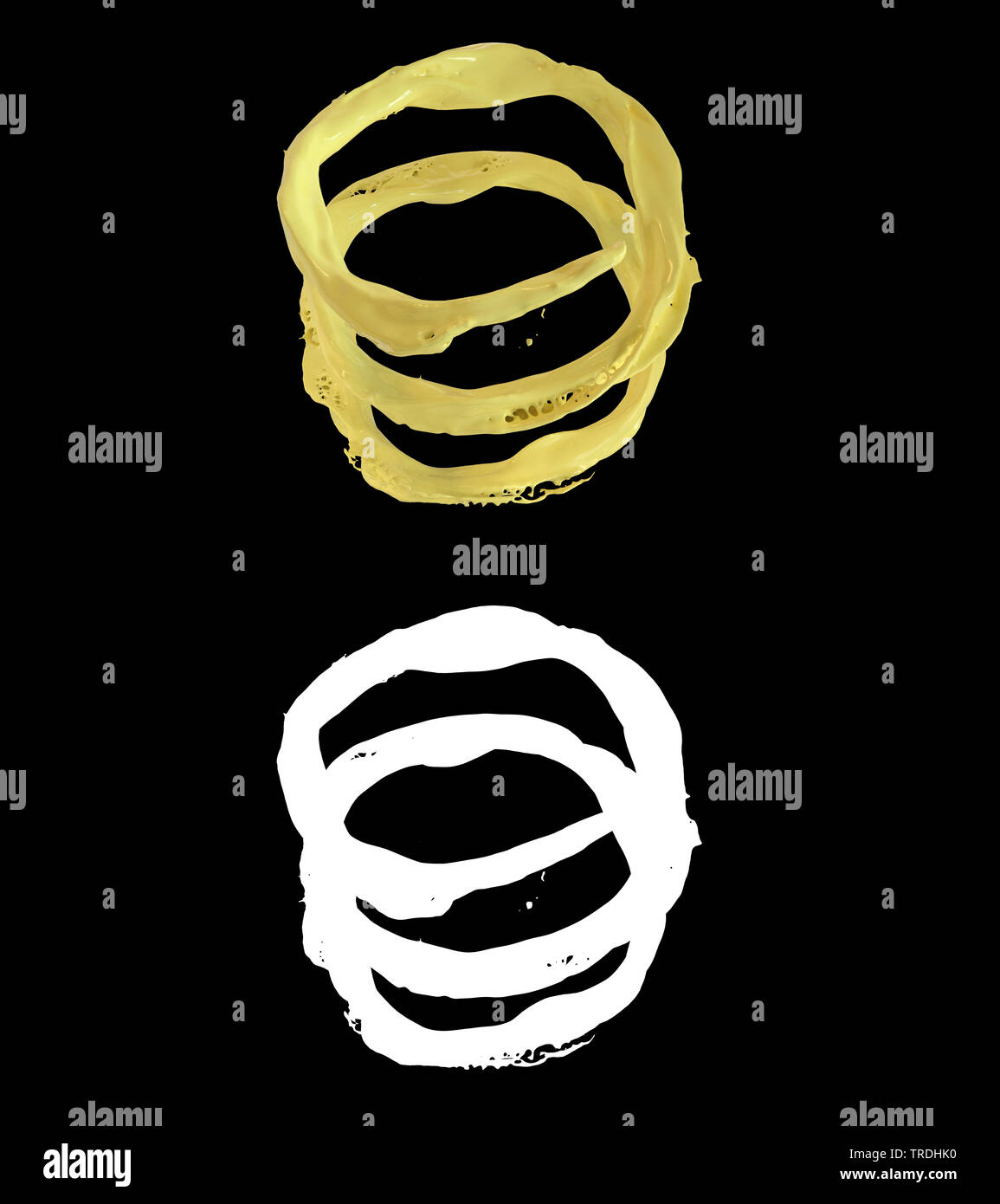 3D illustration of a orange juice flow with alpha layer Stock Photo Alamy
