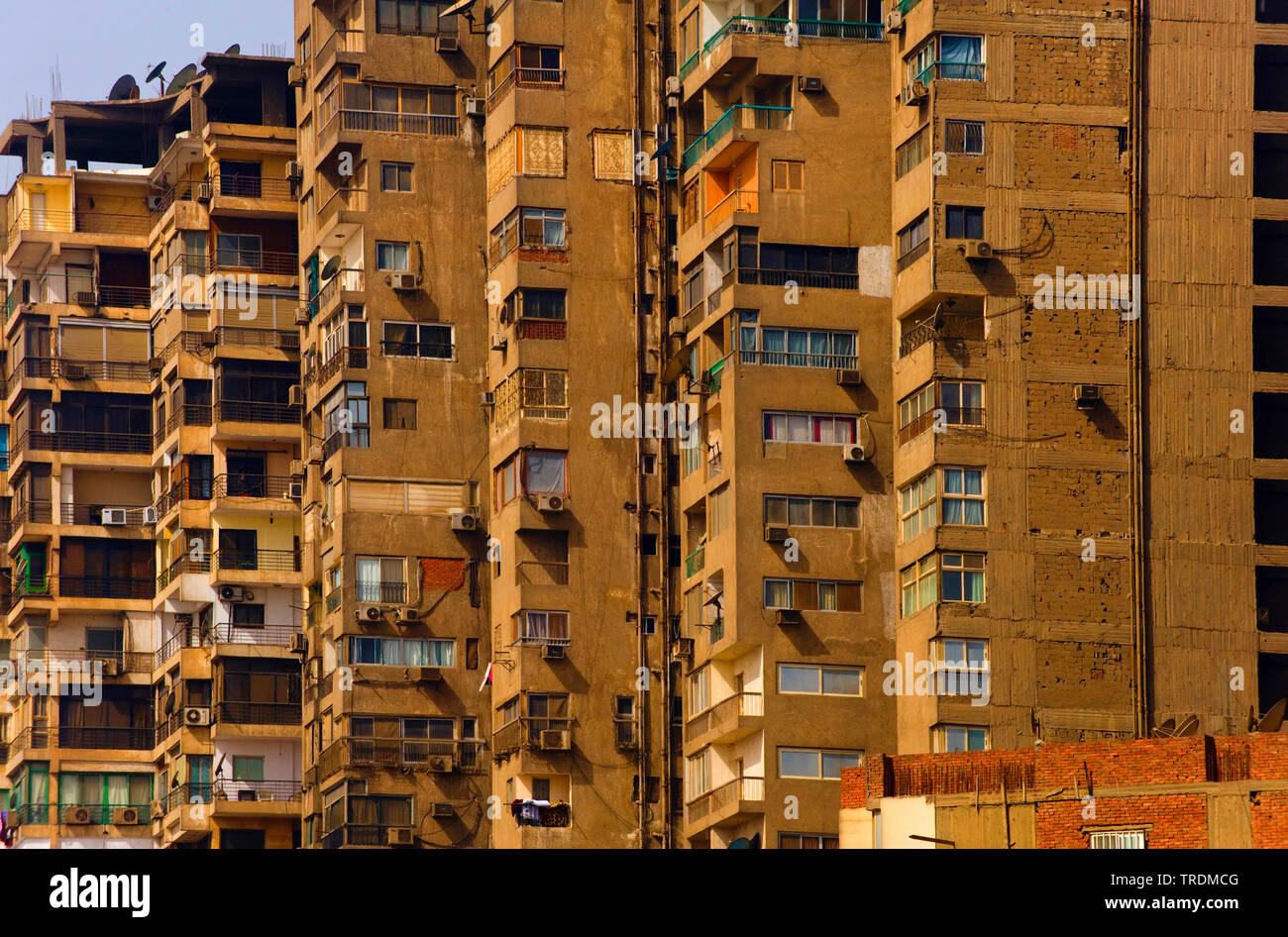 dwelling houses in Cairo, Egypt, Kairo Stock Photo