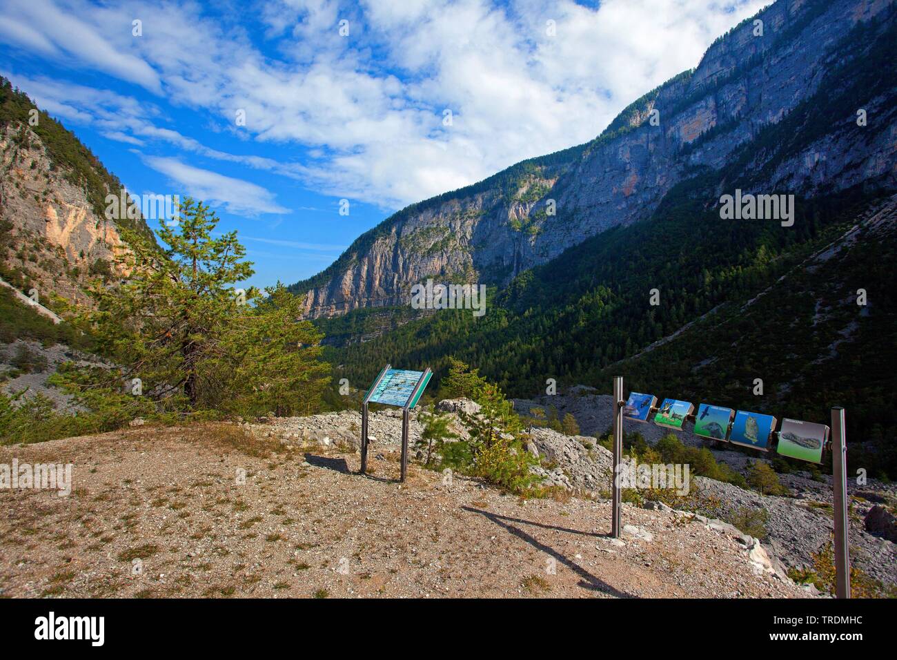 Valle di Tovel, lake tovel, Brenta mountains, Italy, South Tyrol, Trentino Stock Photo