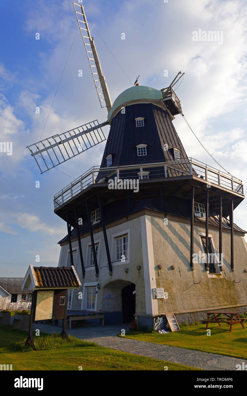 Sandvik Kvarn windmill, the greatest in northern Europe, Sweden, Oeland Stock Photo