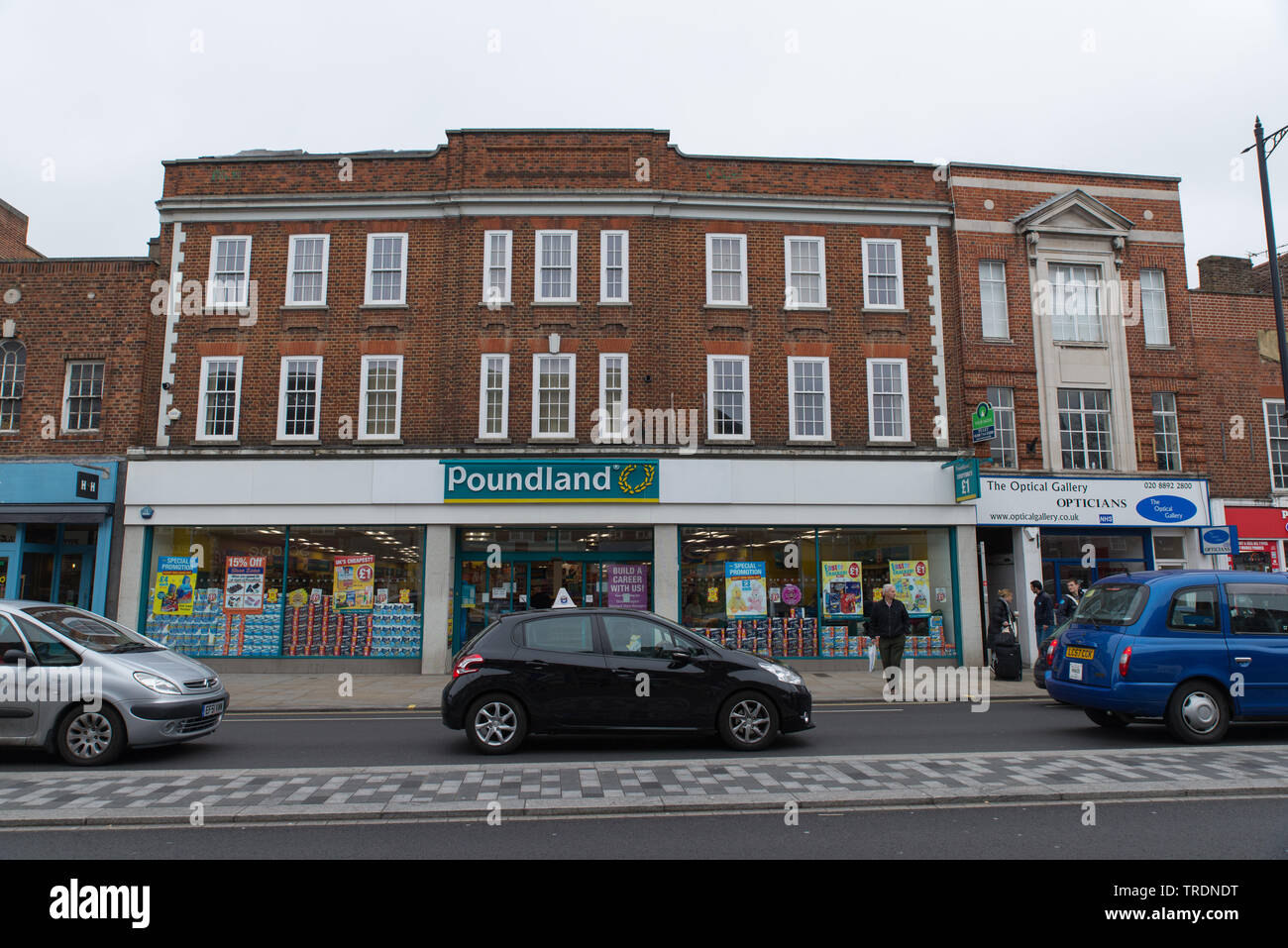 Poundland store, Twickenham, UK. Many stores have closed since 2018. Stock Photo