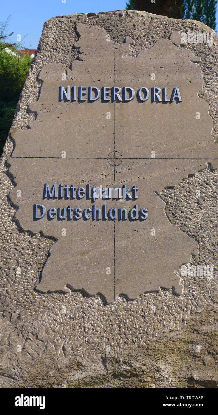 the Middle of Germany, Germany, Thueringen Stock Photo