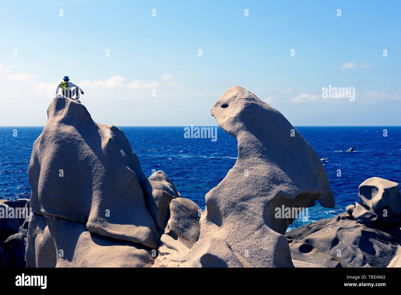 strange rock formation of Capo Testa, Italy, Sardegna, Santa Teresa Gallura Stock Photo