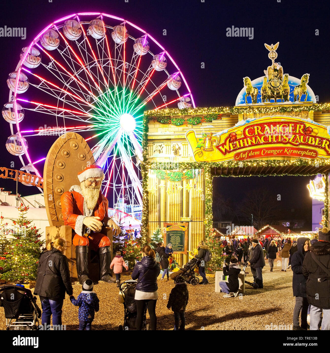 Christmas kermis Crange, Germany, North Rhine-Westphalia, Ruhr Area, Herne Stock Photo