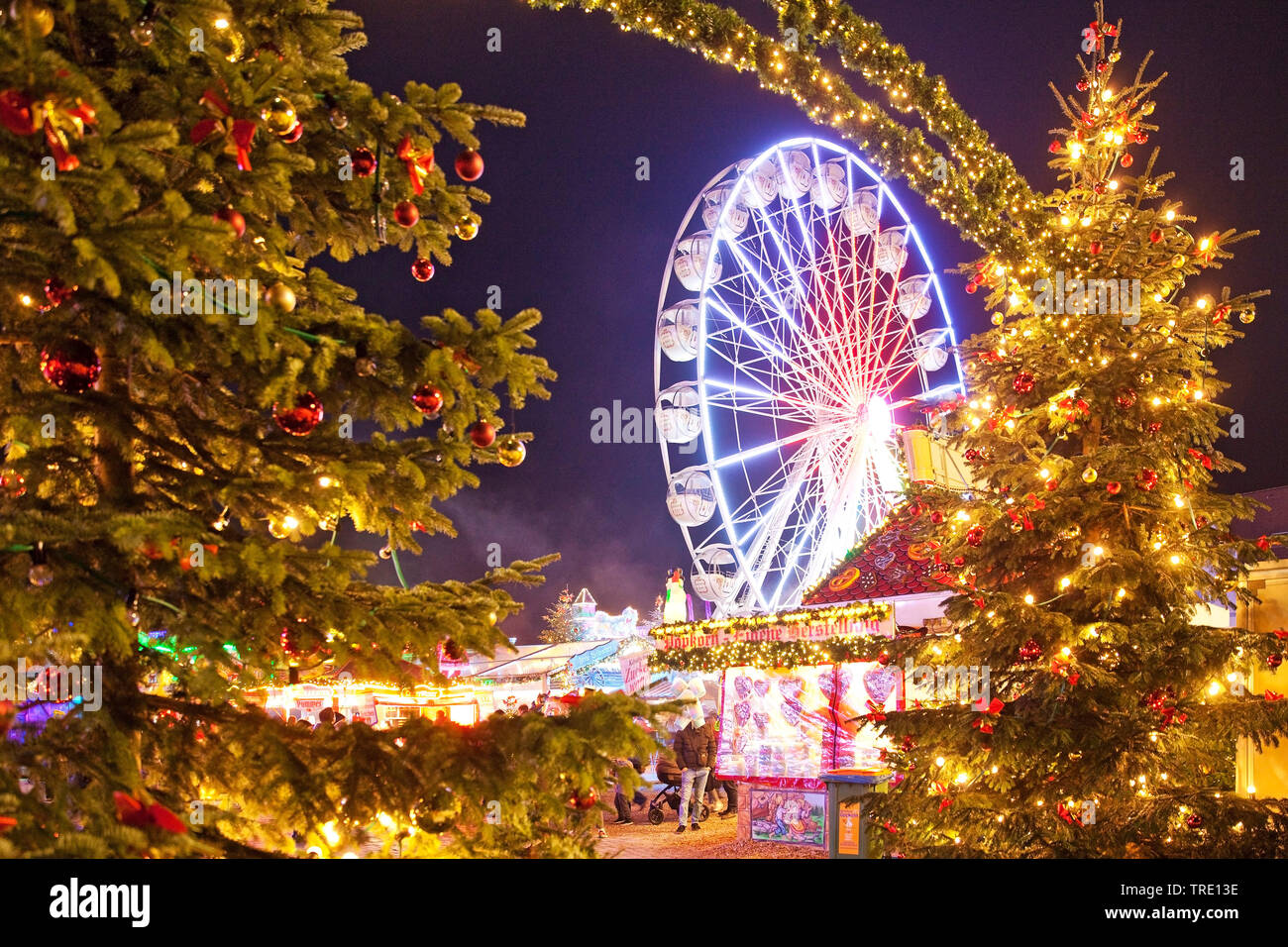 Christmas kermis Crange, Germany, North Rhine-Westphalia, Ruhr Area, Herne Stock Photo