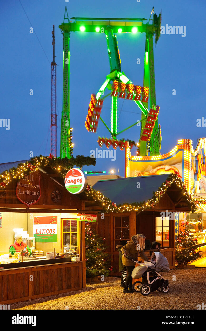 Christmas kermis Crange, Germany, North RhineWestphalia, Ruhr Area