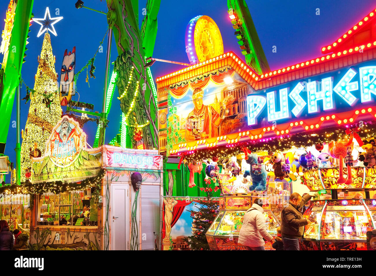 Christmas kermis Crange, Germany, North Rhine-Westphalia, Ruhr Area, Herne Stock Photo