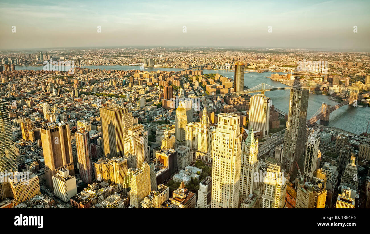 Freedom tower new york aerial hi-res stock photography and images - Alamy