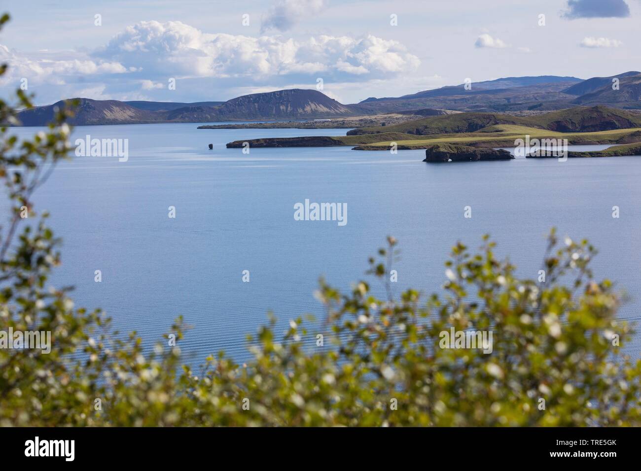Pingvallavatn, Thingvallavatn, lake in the southwest, Iceland, Thingvellir National Park Stock Photo