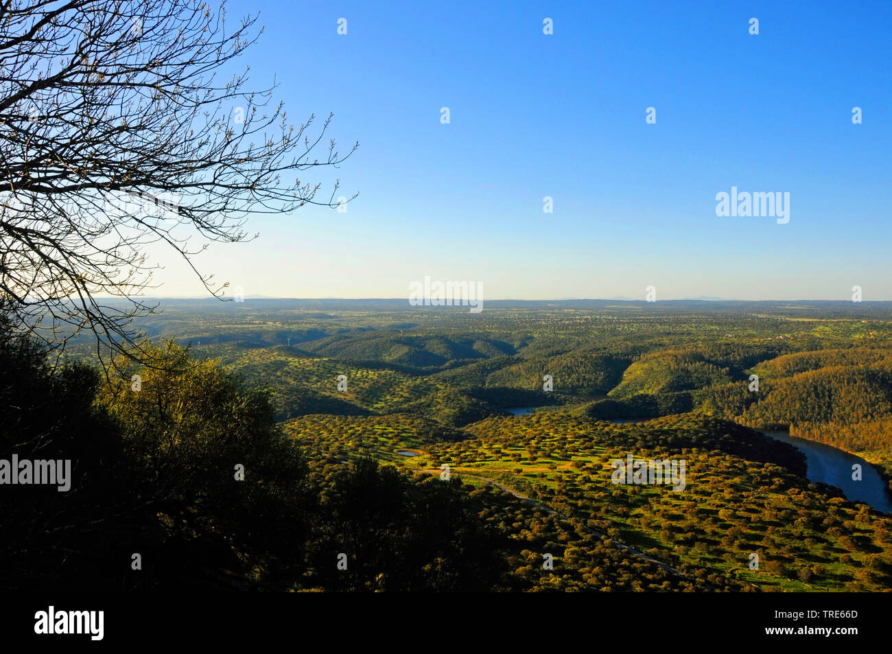 Landscape Extramadura, Spain, Extremadura Stock Photo