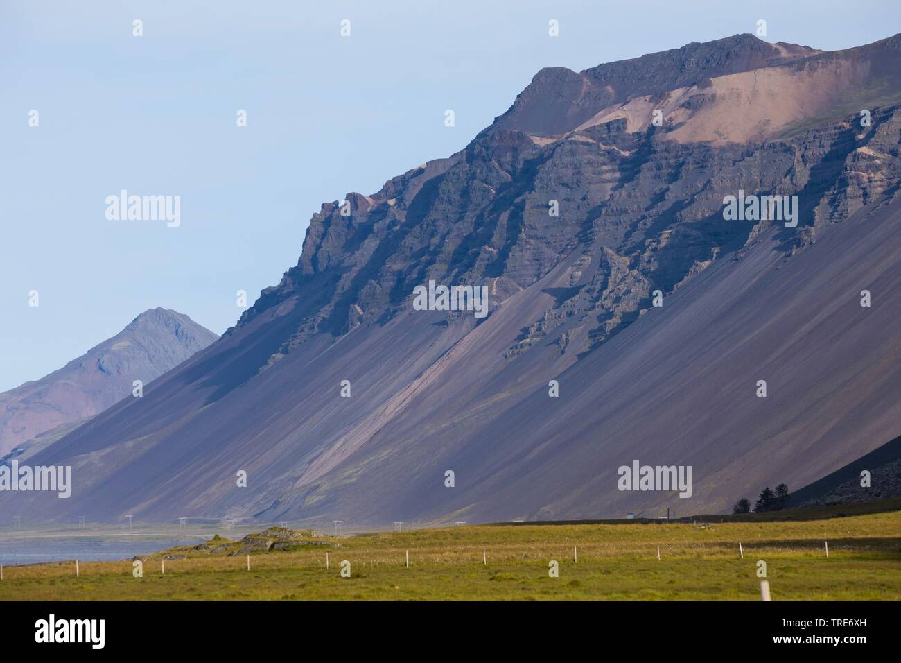 volcanic mountain slope, Iceland Stock Photo