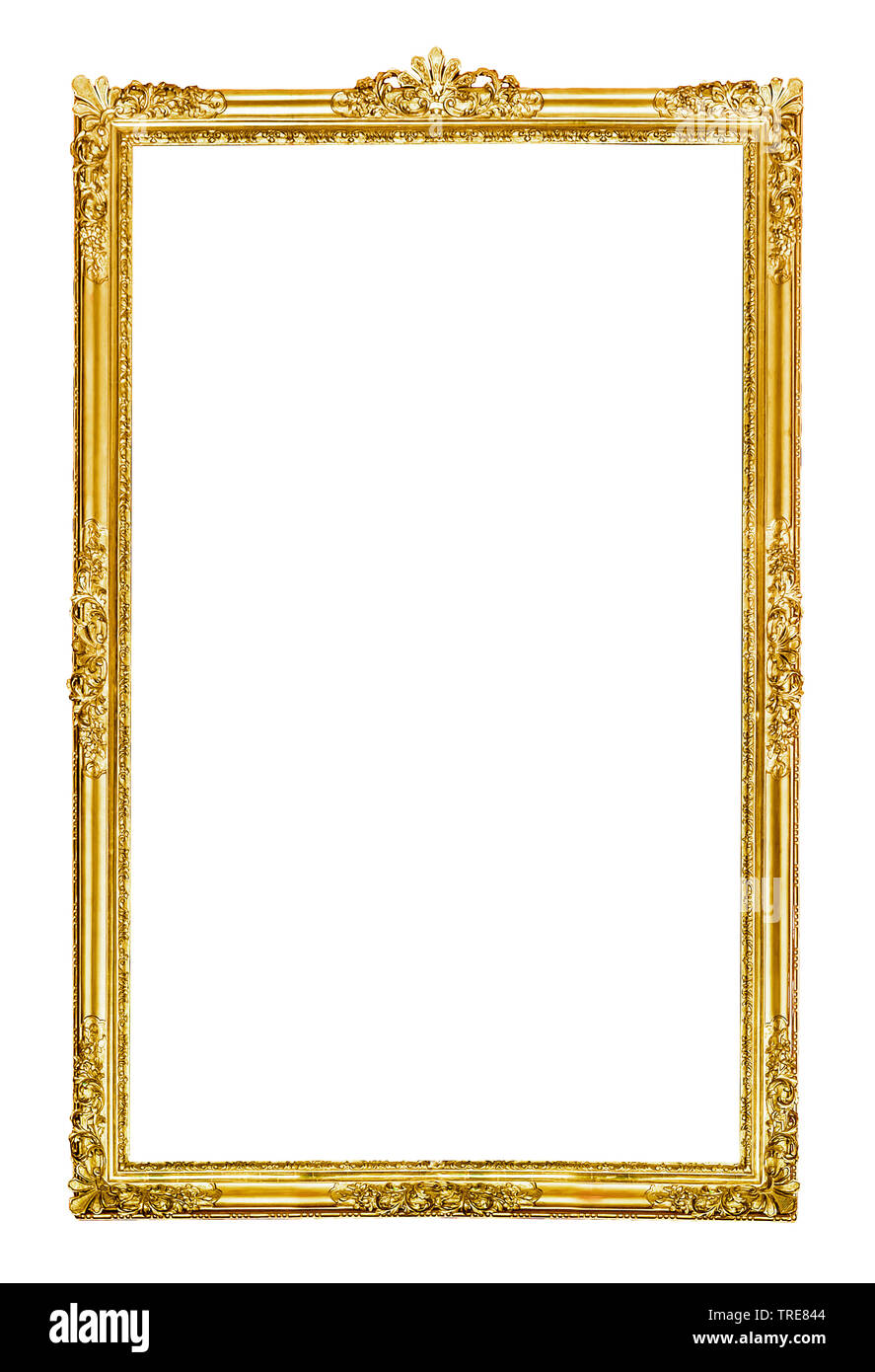 old golden picture frame Stock Photo
