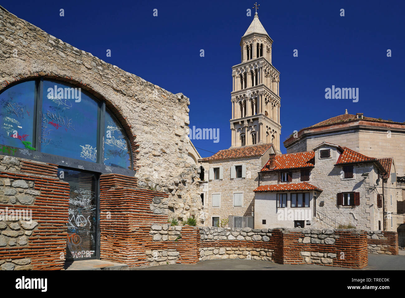 view onto Split, Croatia, Split Stock Photo