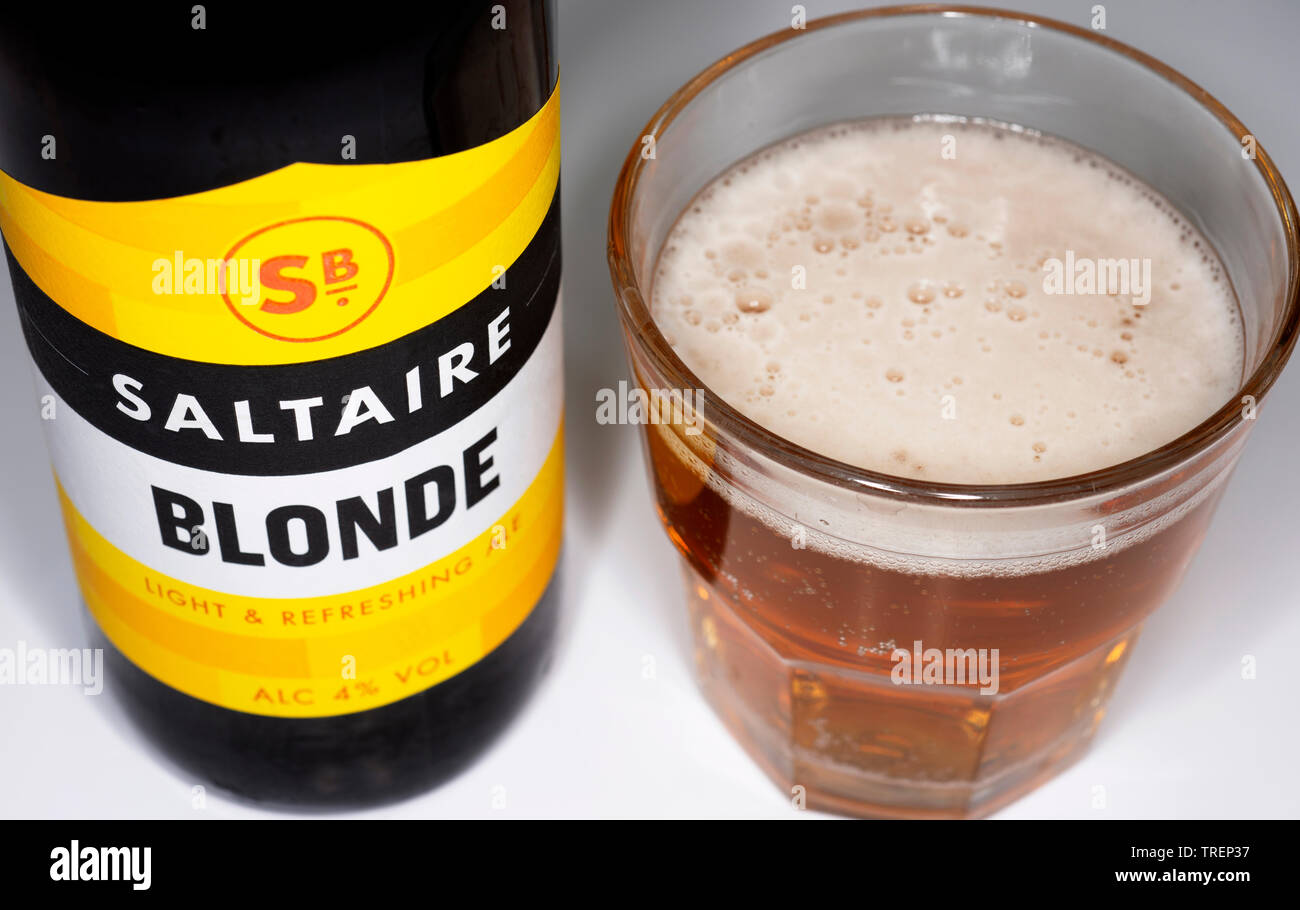Saltaire Blonde beer Stock Photo
