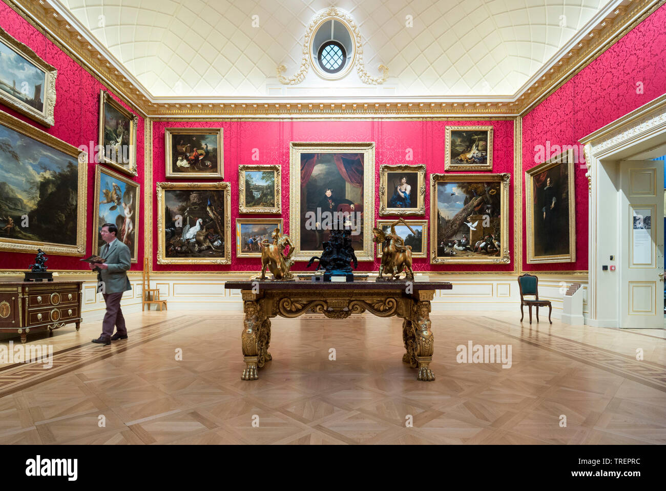 London. England. UK. The Great Gallery of the The Wallace Collection, housed at Hertford House, former townhouse of the Seymour family. Stock Photo
