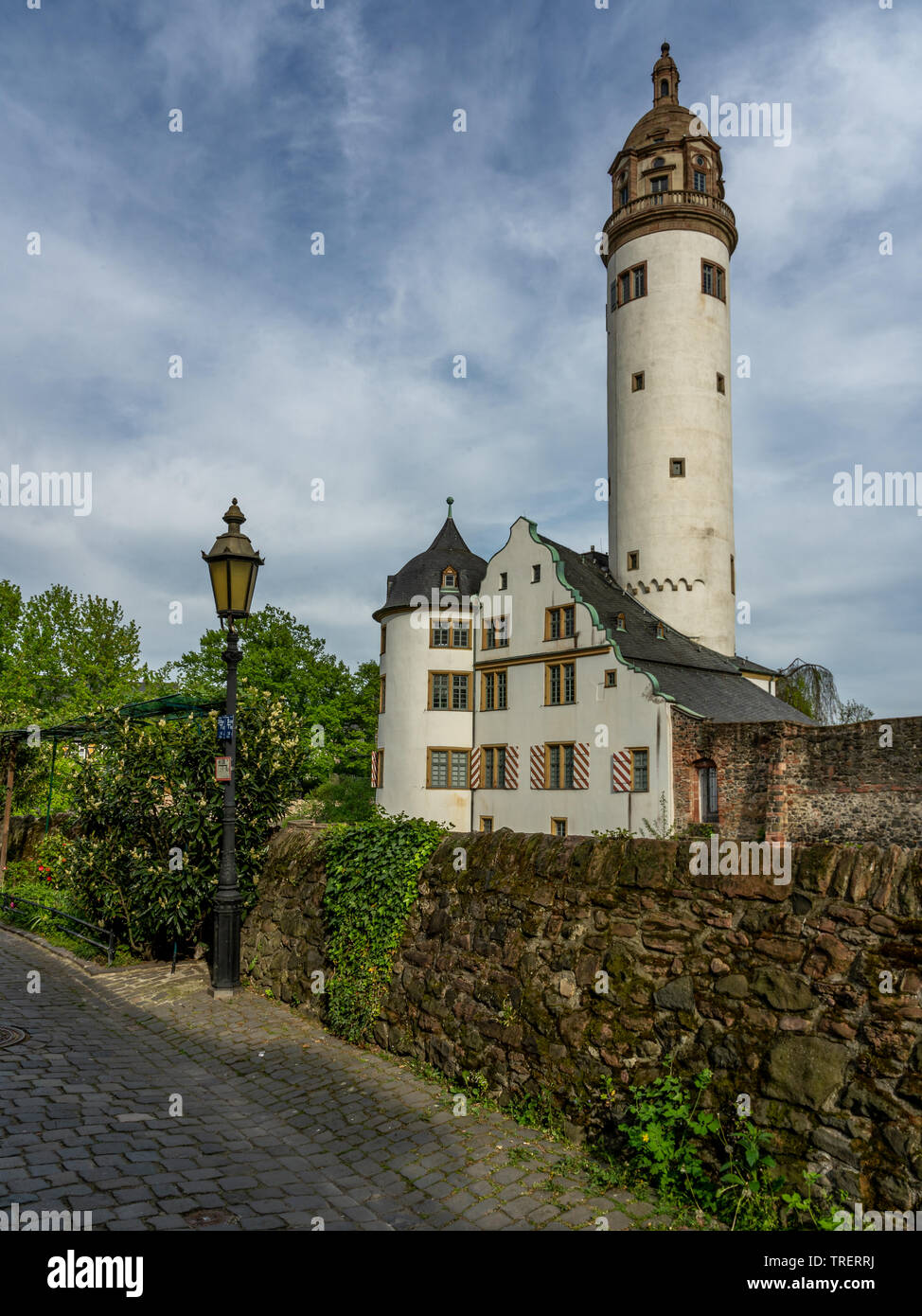 view of medieval castle of hoechst, Frankfurt, germany Stock Photo Alamy