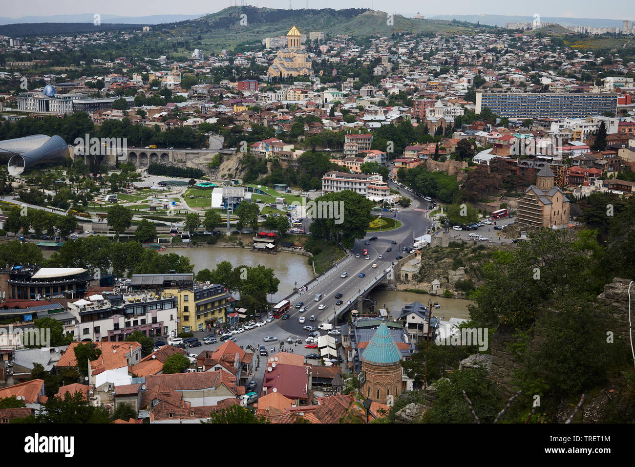 View of Tbilisi. Capital of Georgia Stock Photo