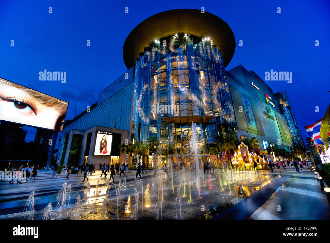 Thailand, Bangkok, Siam Paragon Shopping Complex, twilight, Asia, southeast  Asia, capital, Stock Photo, Picture And Rights Managed Image. Pic.  MB-03840287