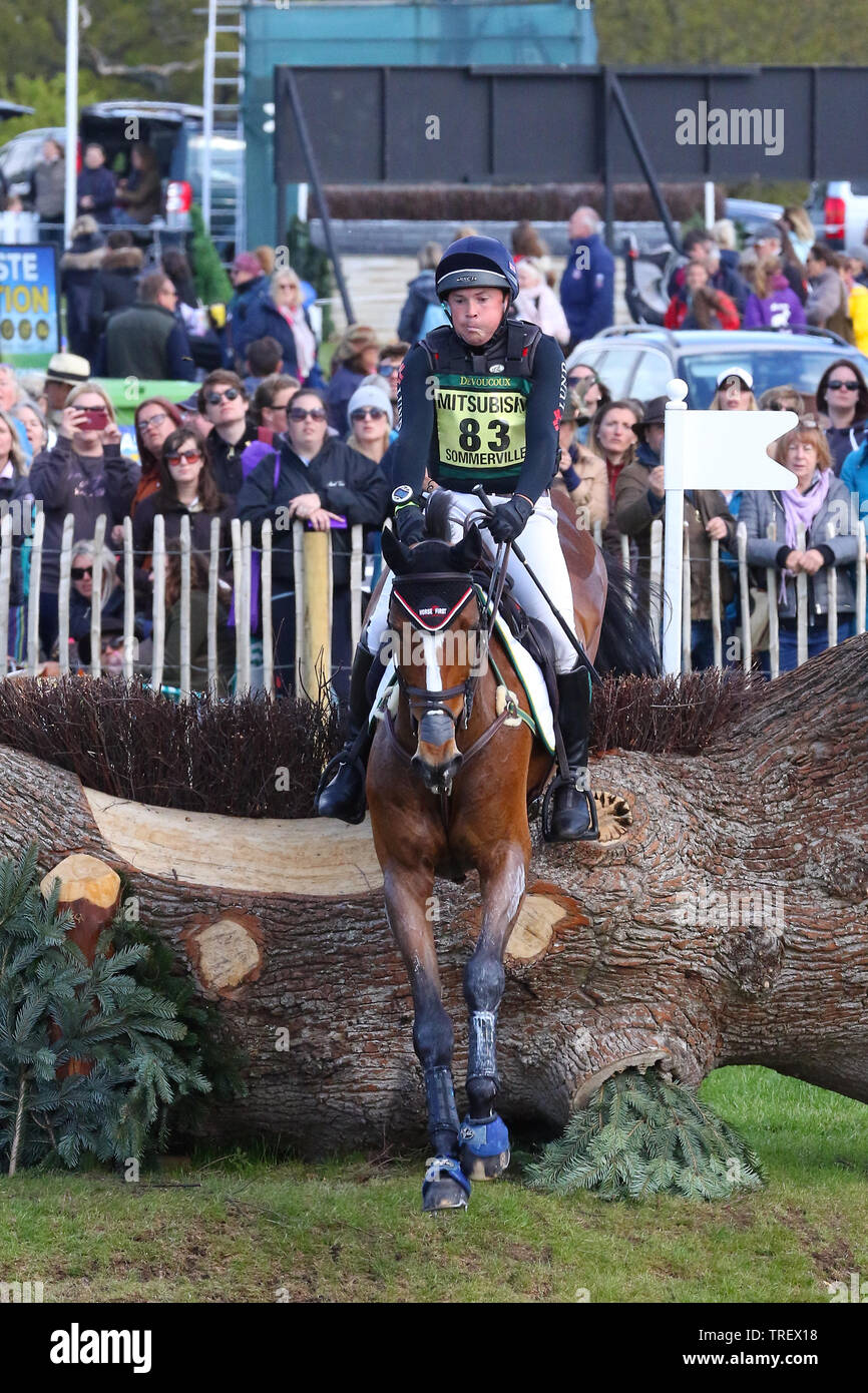 James Sommerville - Talent -  Cross Country Badminton Horse Trials 2019 Stock Photo