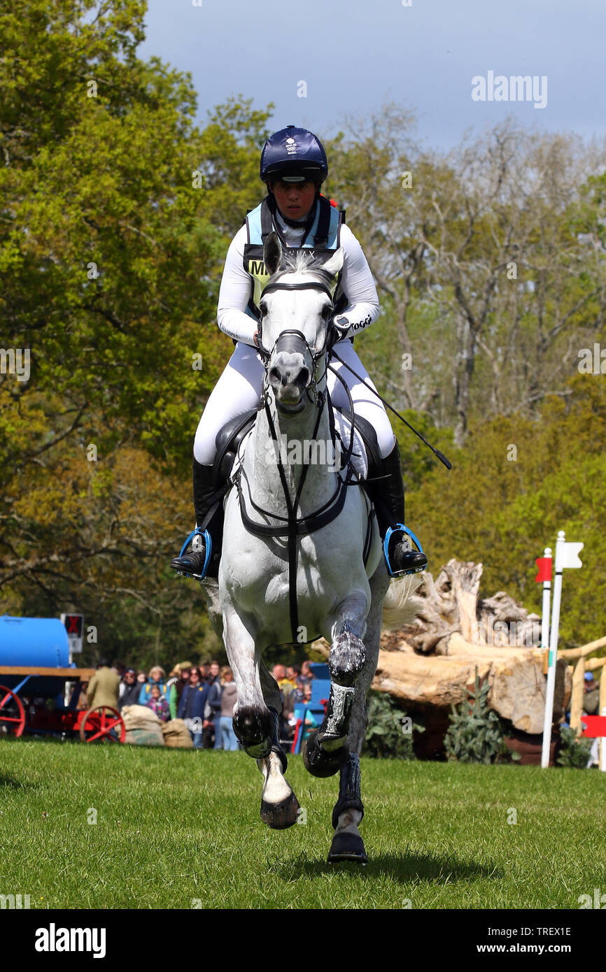 Kitty King - Vendredi Biats -  Cross Country Badminton Horse Trials Stock Photo