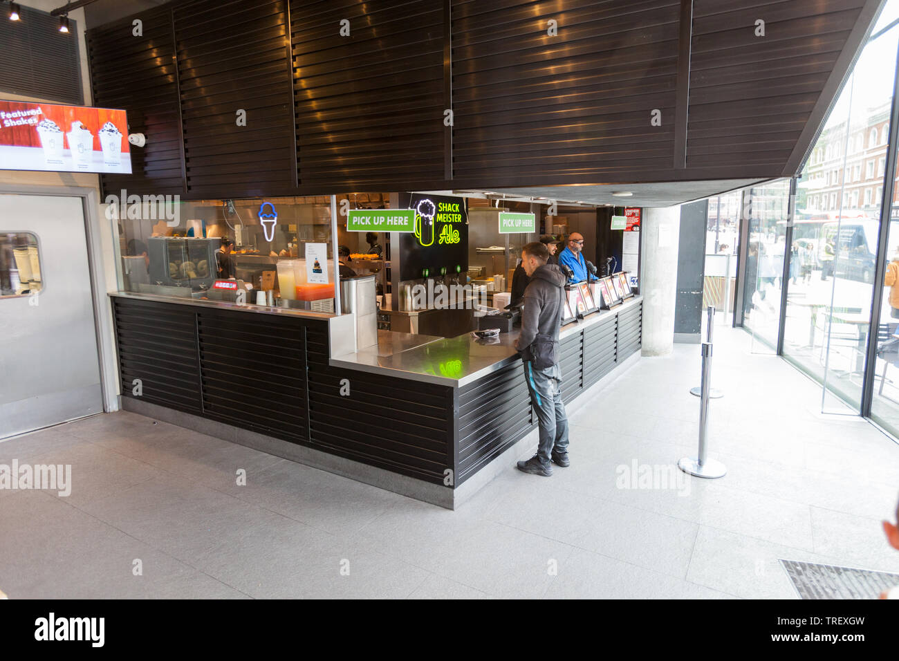 Shake Shack burger restaurant ,172 Victoria St, Westminster, London, England, United Kingdom