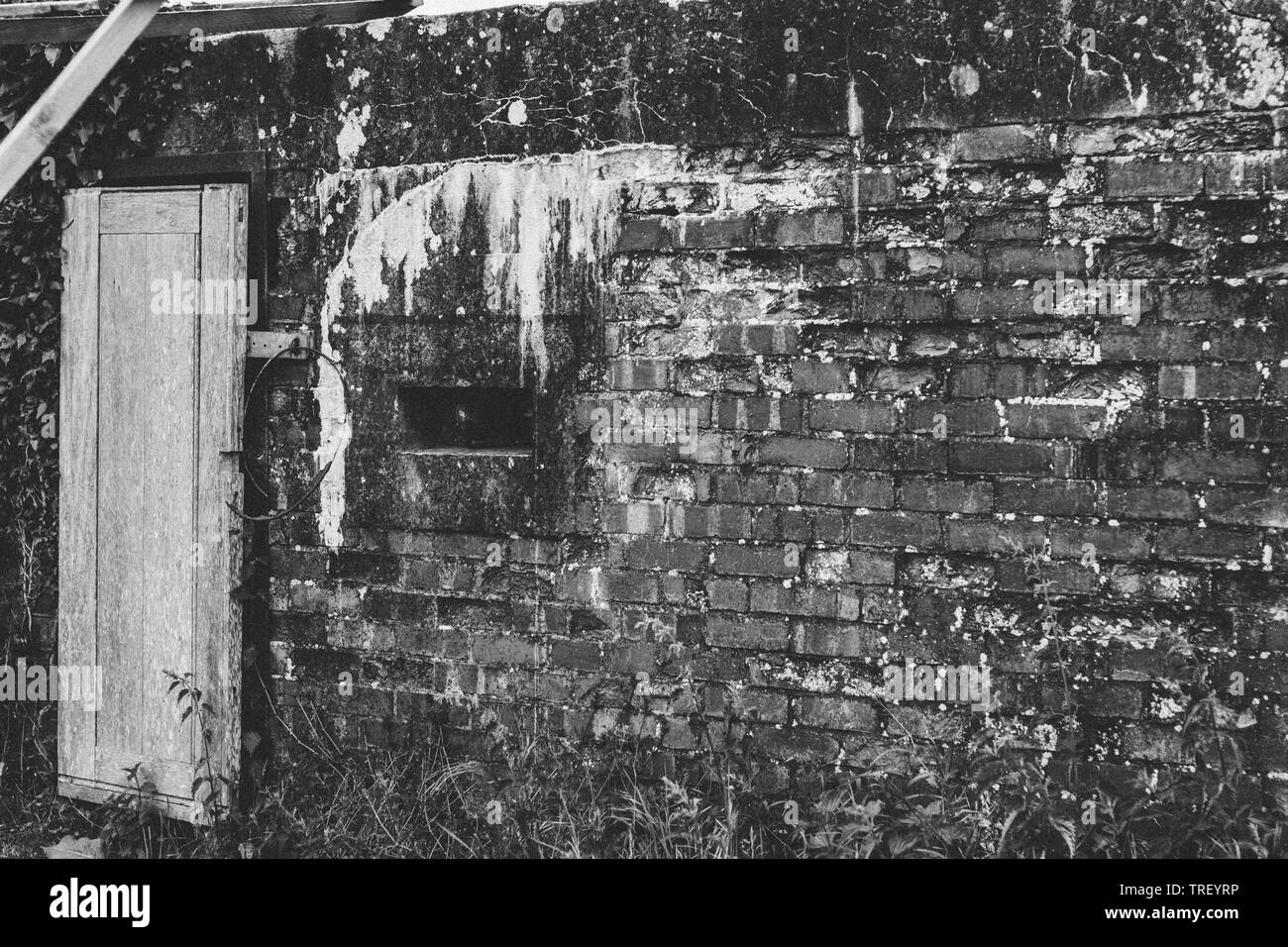 Bunker in field Black and White Stock Photos & Images - Alamy