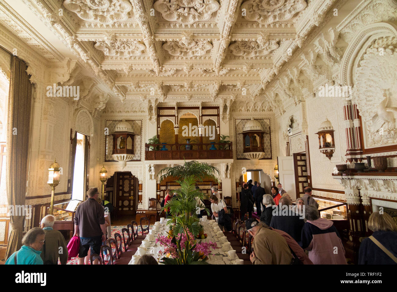 The Highly Elaborate And Decorated Ceiling Of The Durbar