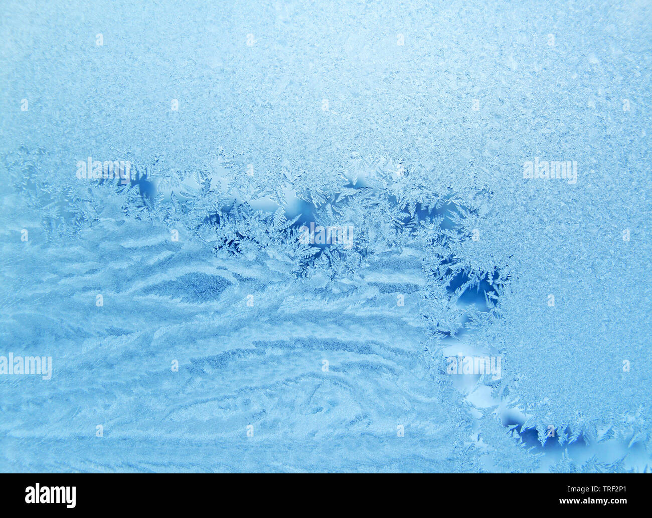 frosty natural pattern on winter window Stock Photo - Alamy