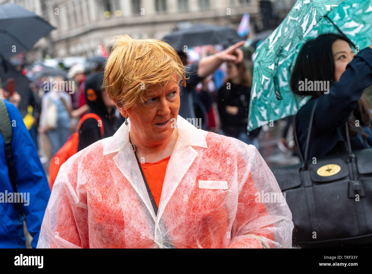 London 4th June 2019 Anti Trump demonstrations in Parliament Square Credit: Ian Davidson/Alamy Live News Stock Photo