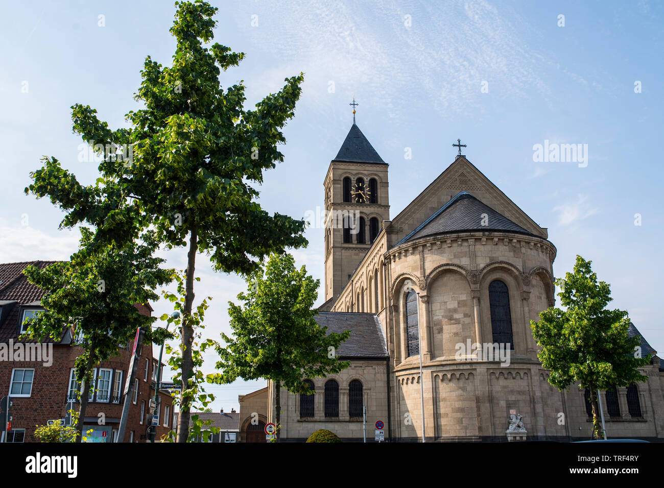 Duesseldorf Hamm, neighbourhood with long tradition. 625 years old. Stock Photo