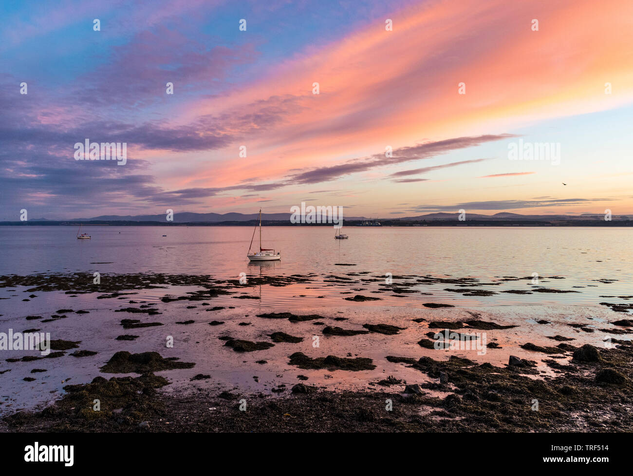 Firth of Forth sunrise Stock Photo