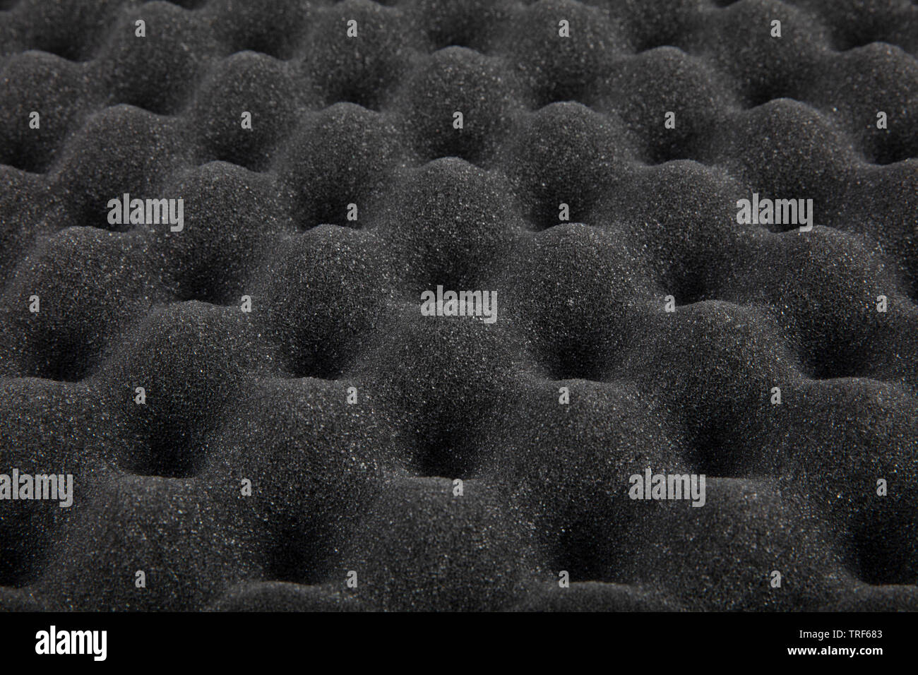 The pattern of the soundproof panel of polyurethane foam. Sound Insulation Material Stock Photo