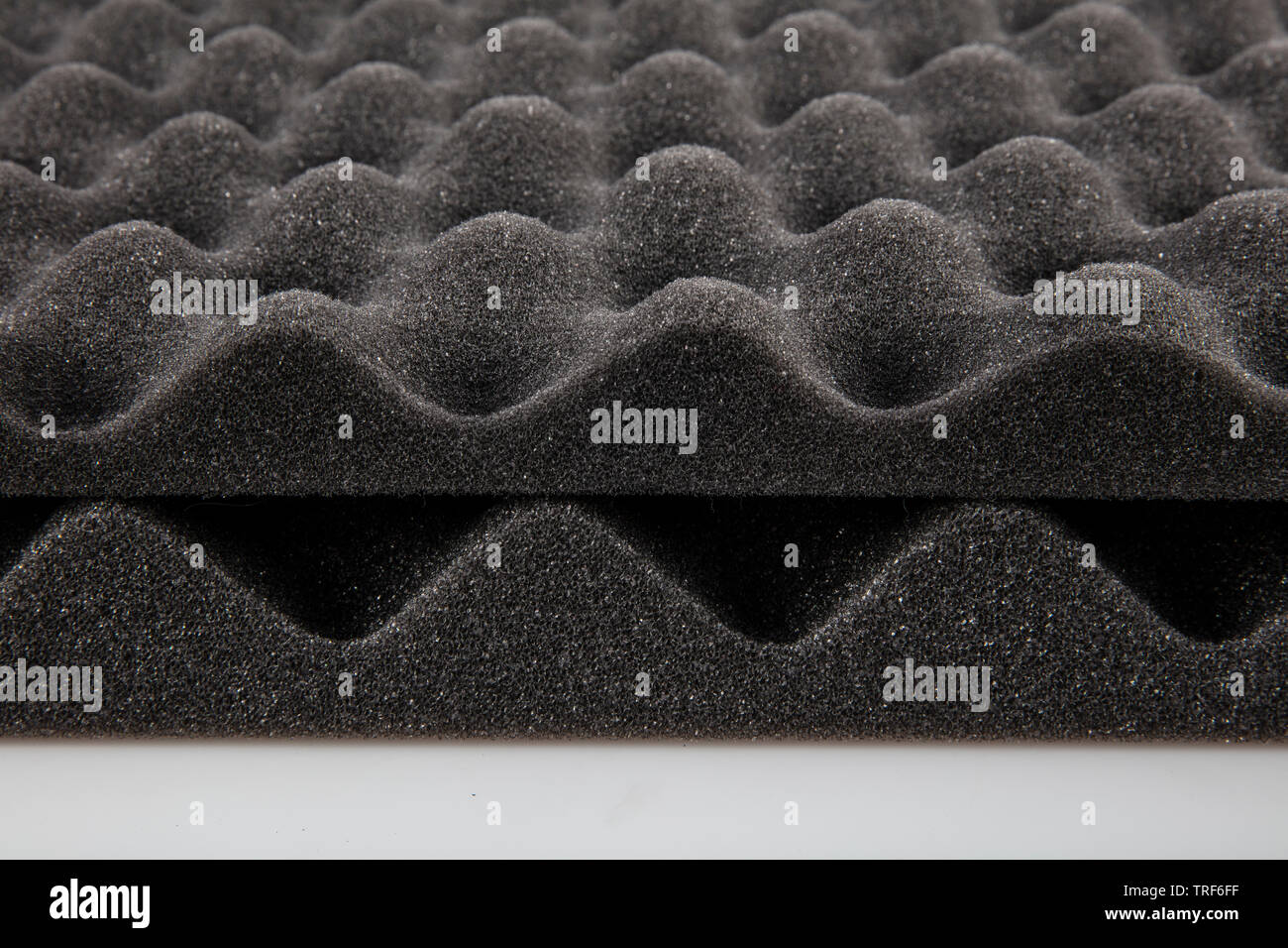 The pattern of the soundproof panel of polyurethane foam. Acoustic foam