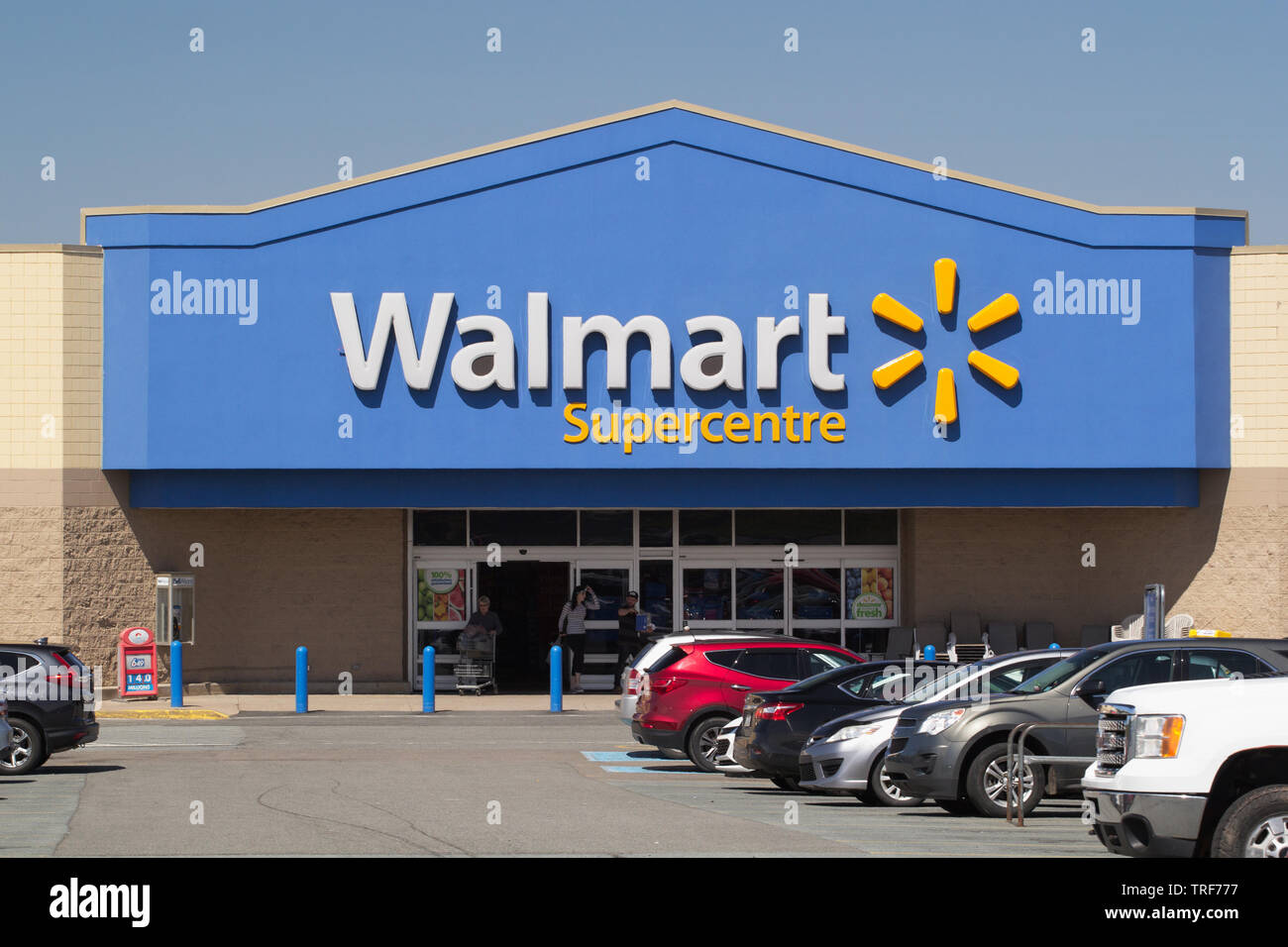 Truro, Canada June 04, 2019 Walmart storefront. Walmart is an