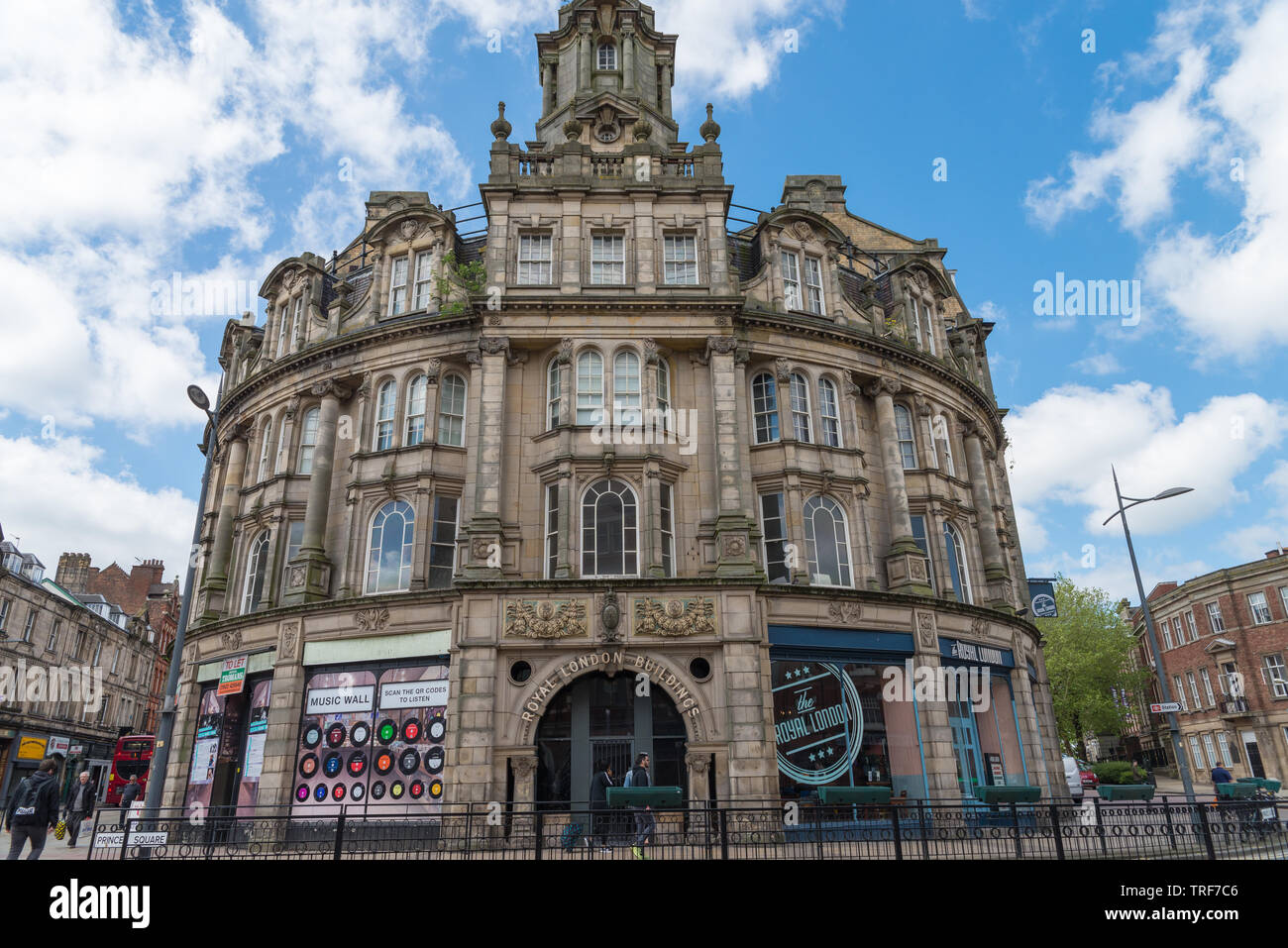 The Royal London Buildings,grade 2 listed building in edwardian barque style, in Wolverhampton, UK Stock Photo