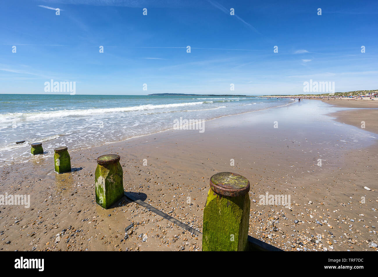 Camber Sands in east Sussex Stock Photo