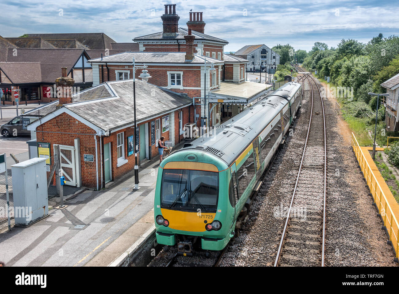 Rye railway station in Sussex Stock Photo