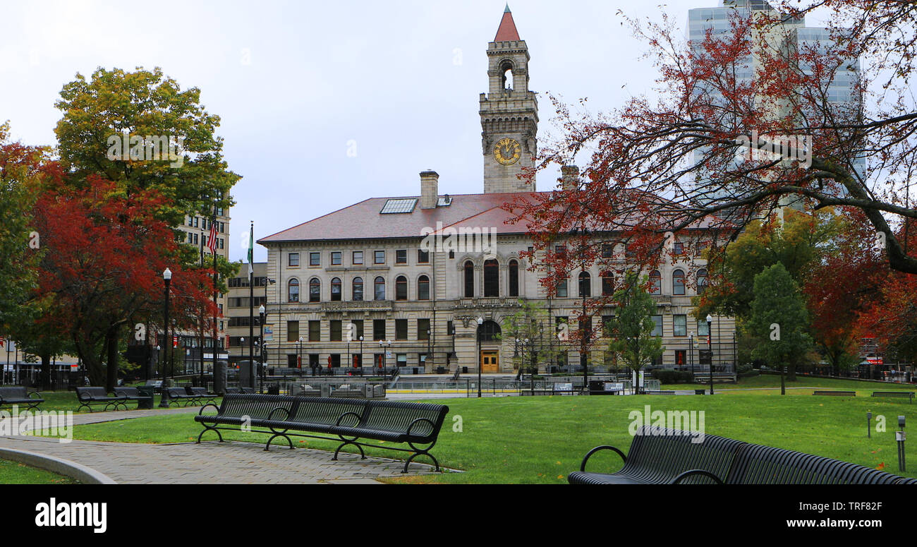 A View of Worcester City Hall in Massachusetts Stock Photo Alamy