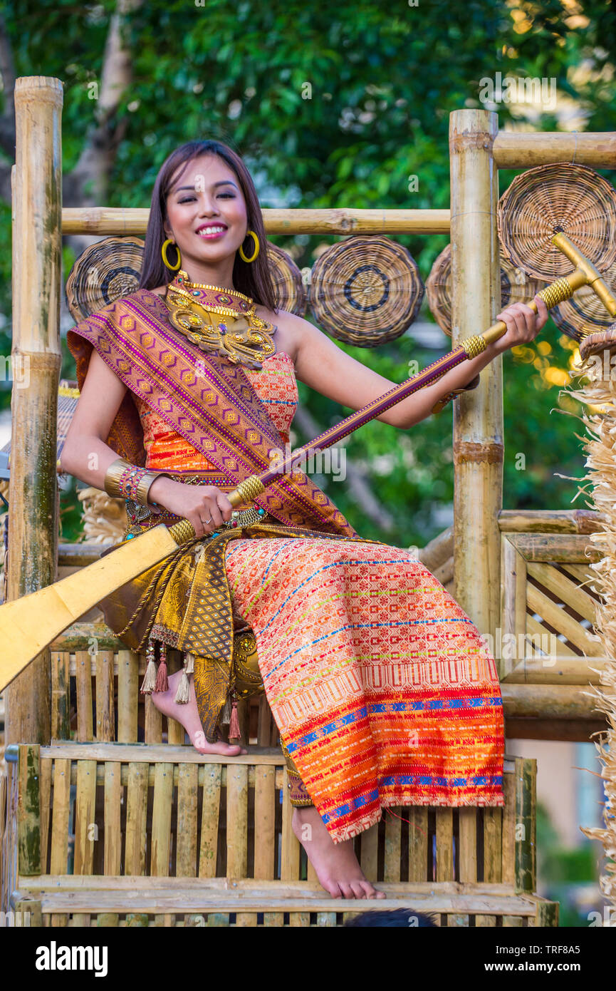 :Participant in the Aliwan fiesta in Manila Philippines Stock Photo - Alamy