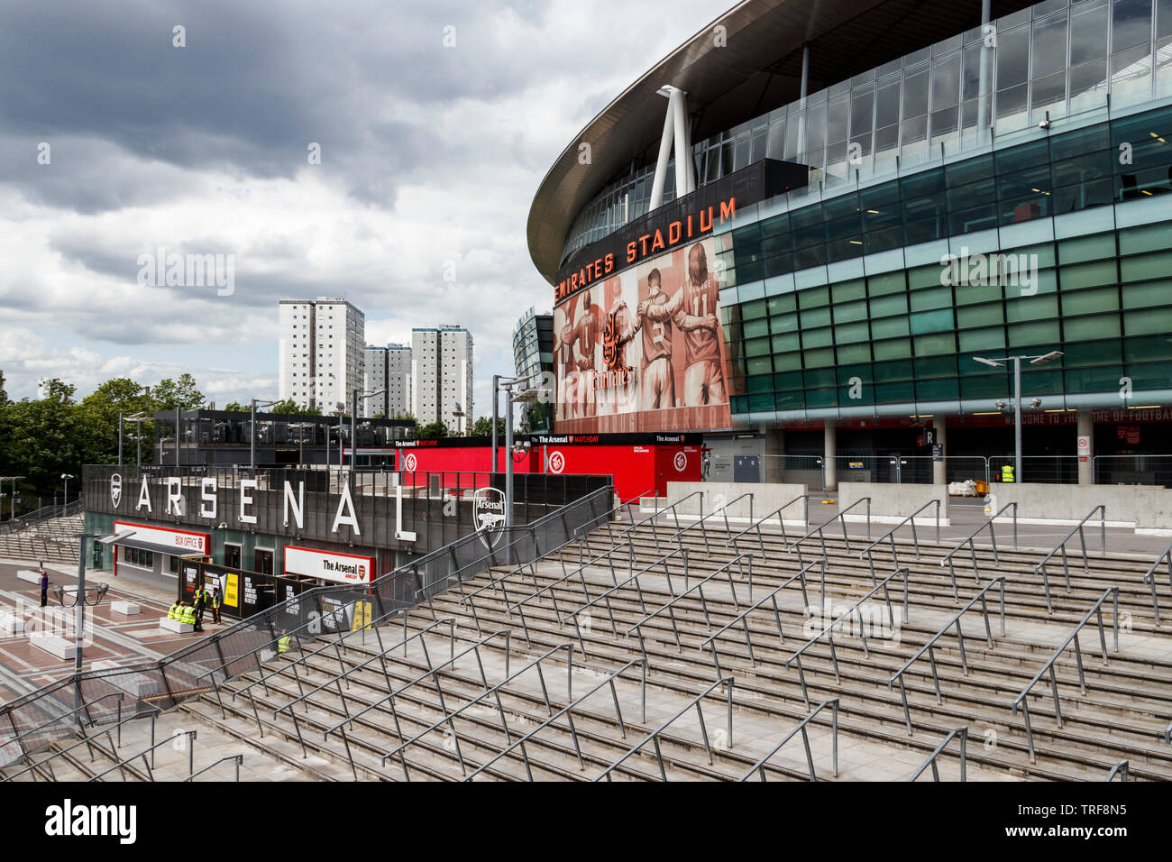 The Emirates Stadium, home to Arsenal Football Club, Islington, London, UK, 2019 Stock Photo