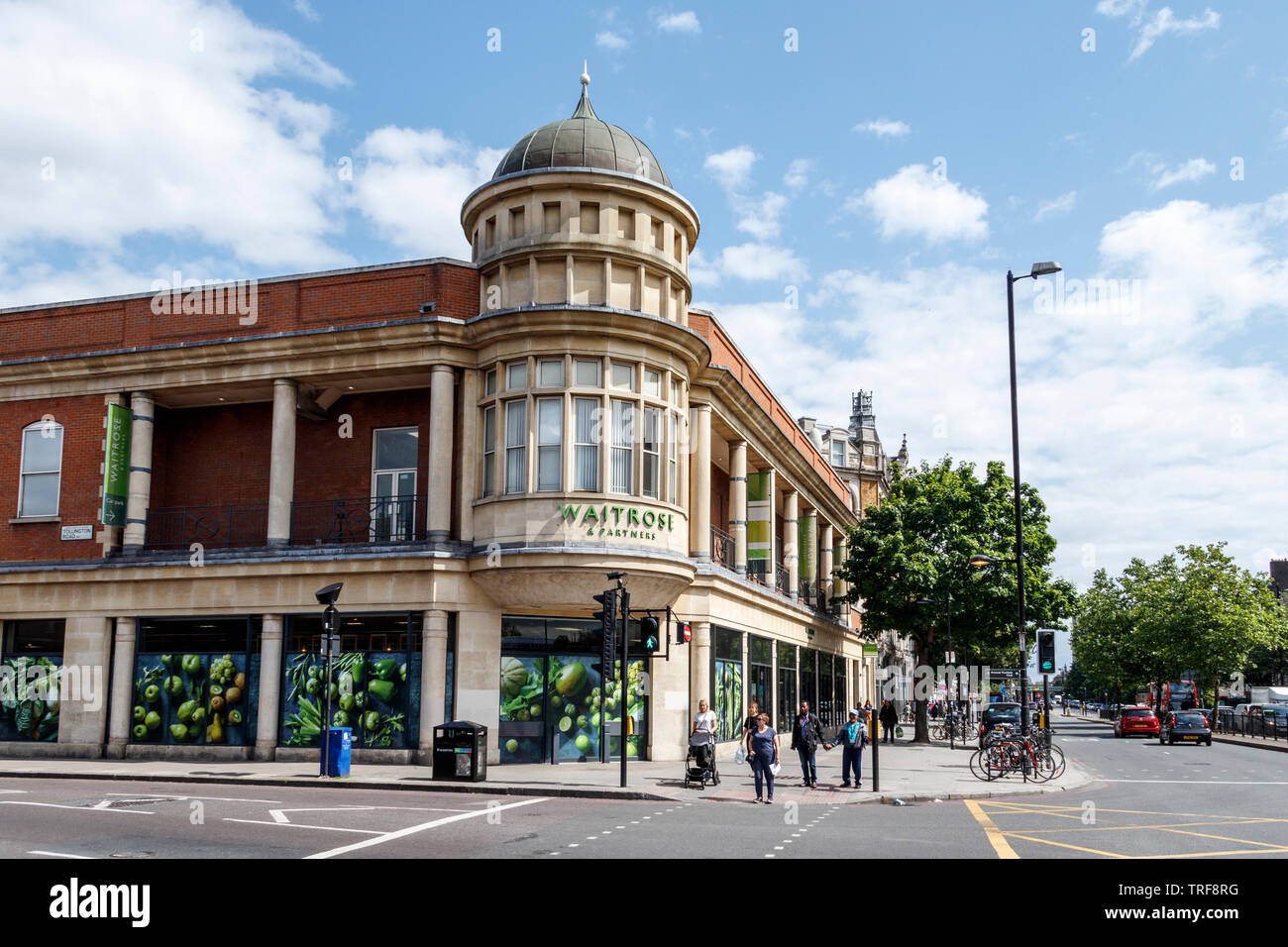 Waitrose supermarket on Holloway Road, Islington, London, UK, once Jones Brothers, part of the John Lewis Partnership Stock Photo