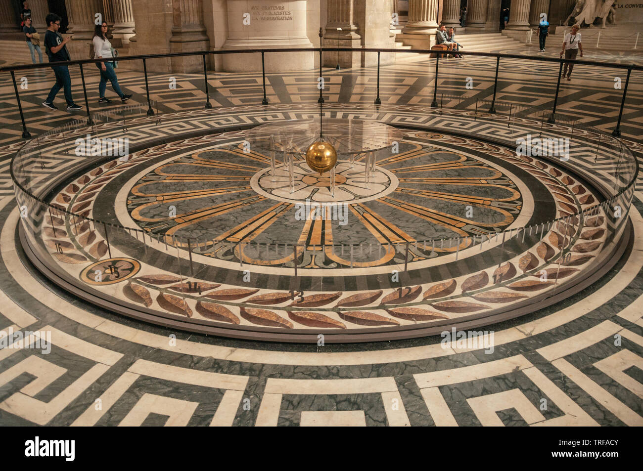 Foucault Pendulum Paris Pantheon High Resolution Stock Photography And ...