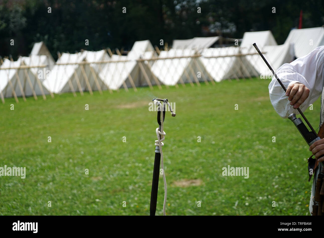 Medieval tent camp photographed at a festival in Germany Stock Photo ...