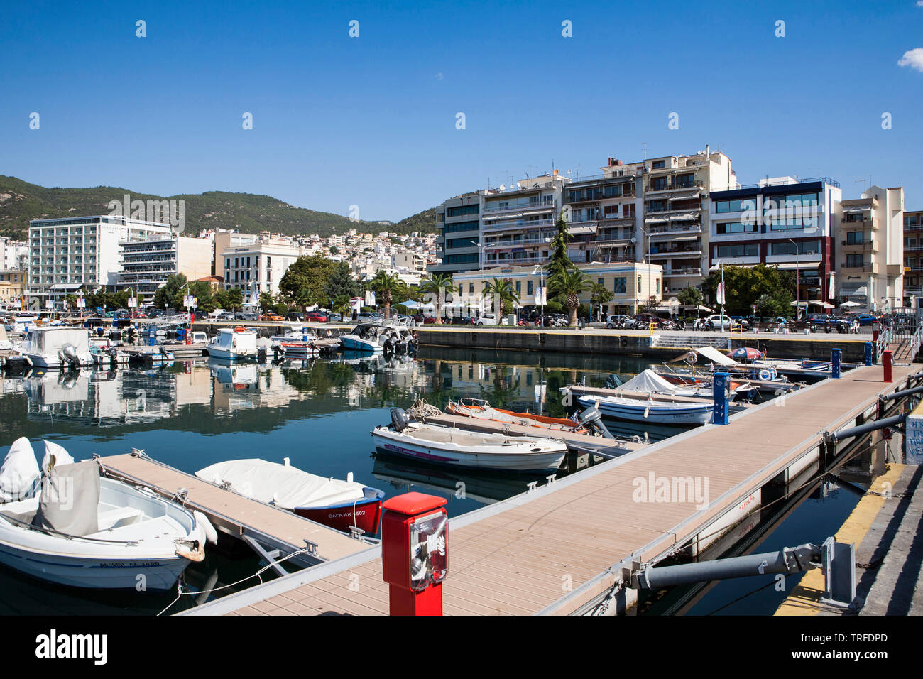 port of Kavala, Greece, Eastern Europe Stock Photo