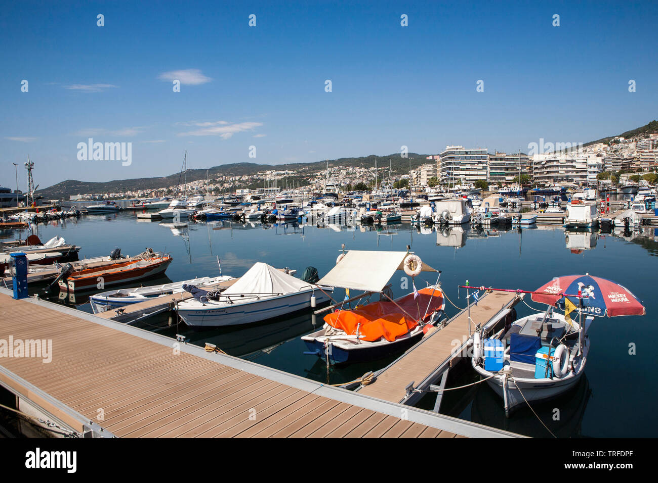 port of Kavala, Greece, Eastern Europe Stock Photo