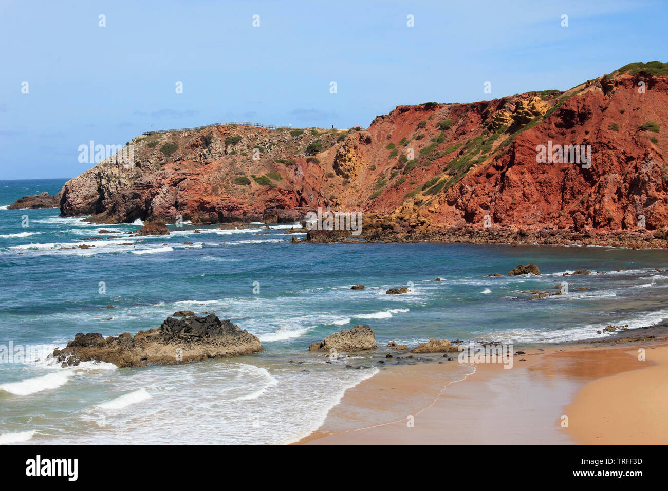 Portugal, Algarve, Praia Amado, beach Stock Photo - Alamy