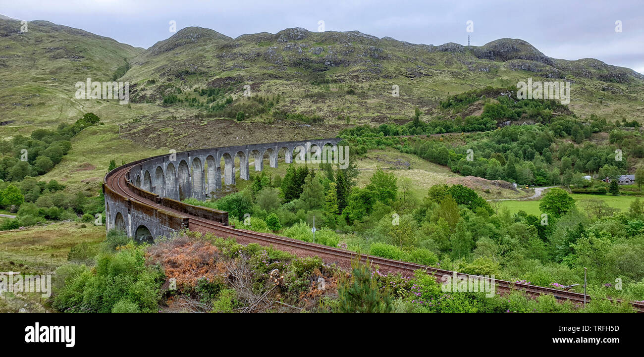 Glenfinnan Viaduct at Glenfinnan Scotland, UK Stock Photo Alamy
