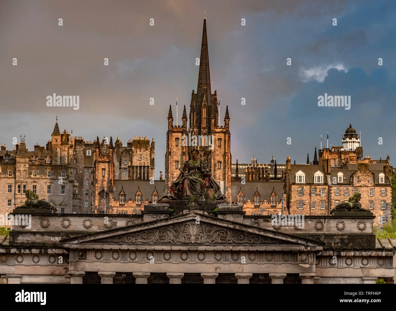 National Gallery of Scotland view from Hanover St, Edinburgh Stock Photo